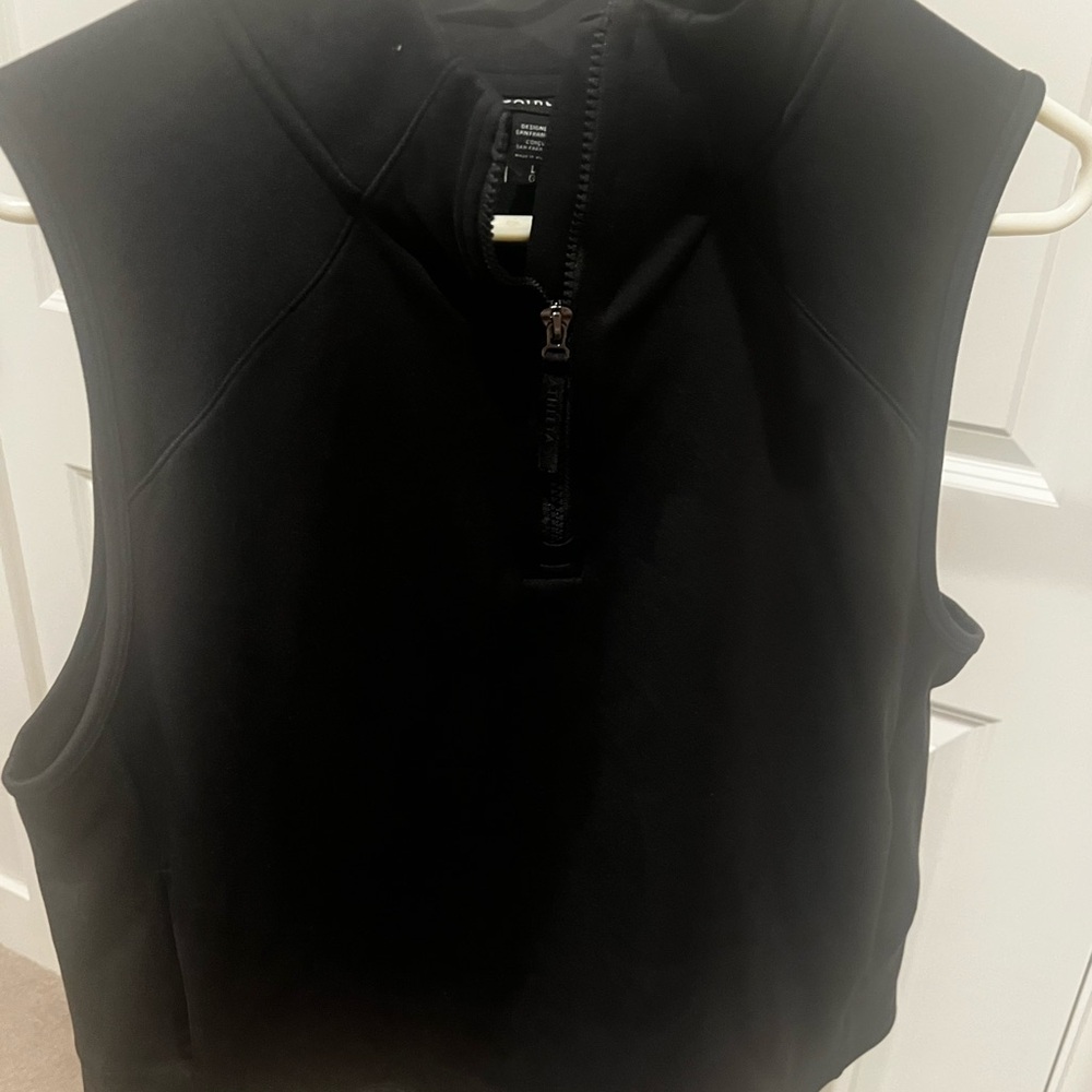 Athleta Black Zip-Up Shirt